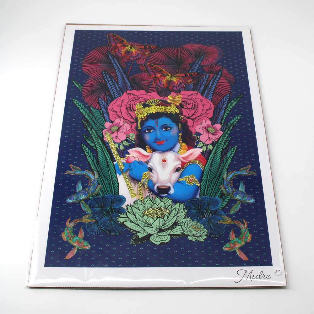 Bal Krishna Art Poster Print