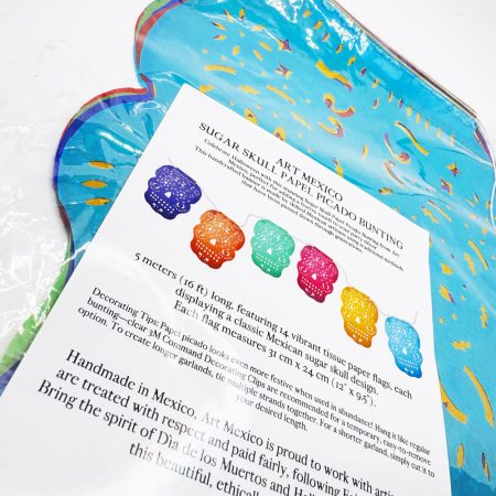 Sugar Skull Papel Picado Bunting