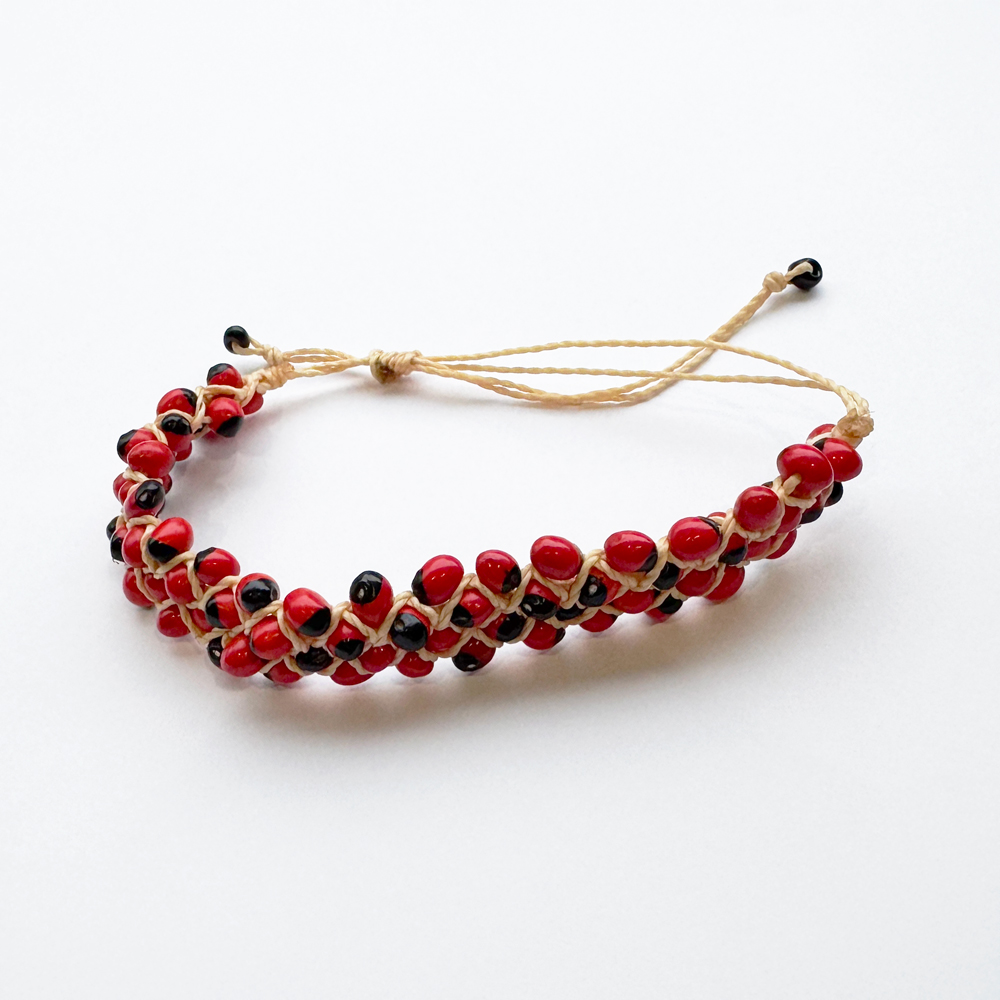 Peony Seed Three Row Protection Bracelet