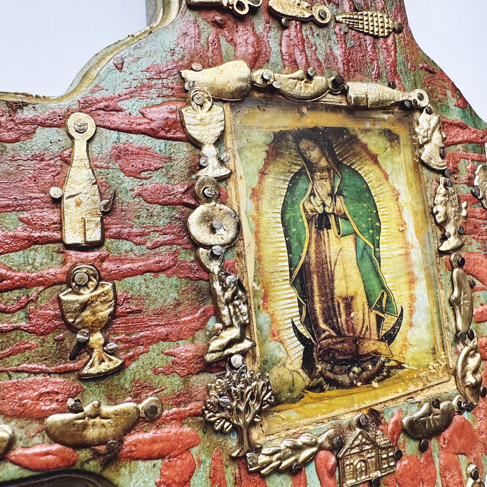 Milagros Devotional Wall Cross – Our Lady of Guadalupe