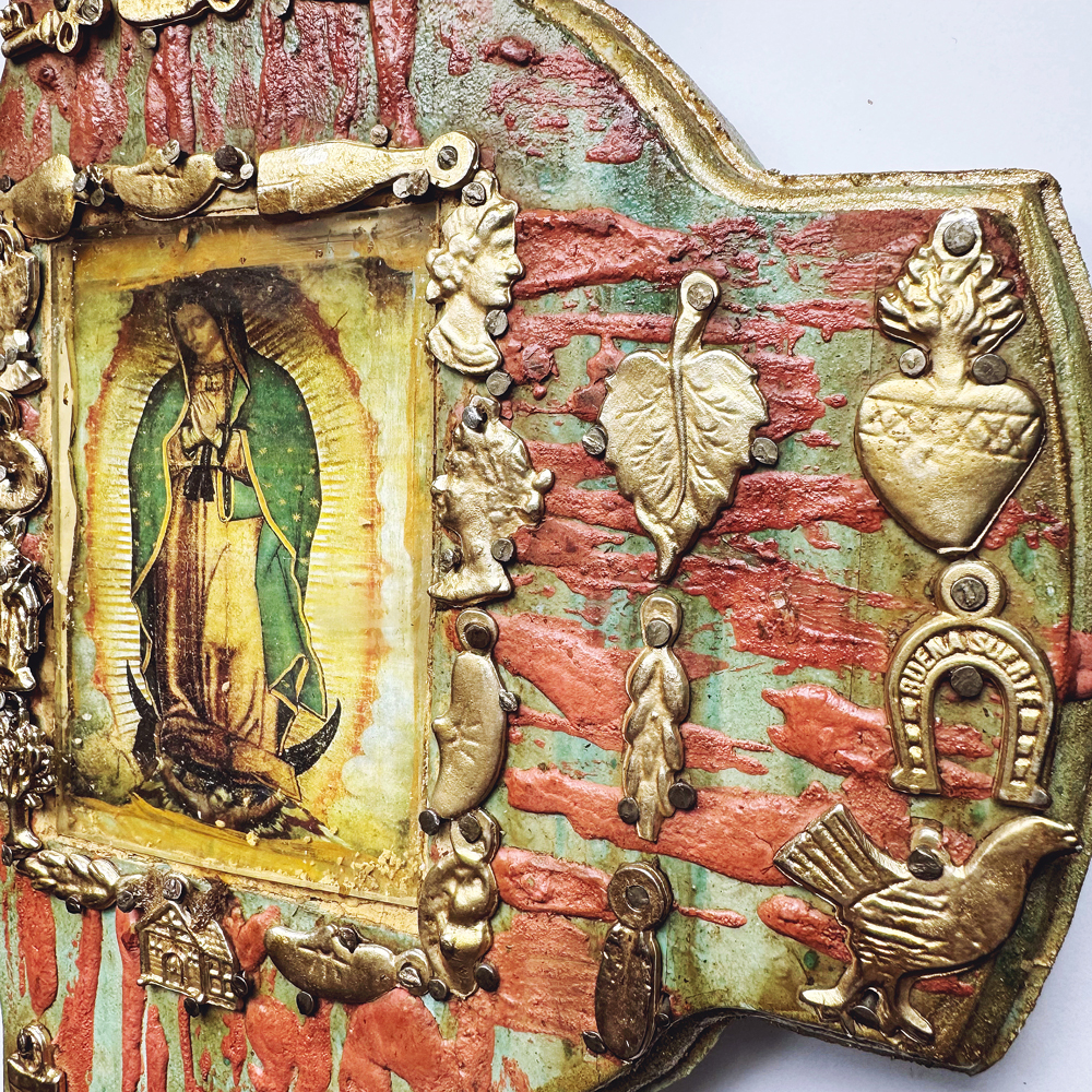 Milagros Devotional Wall Cross – Our Lady of Guadalupe