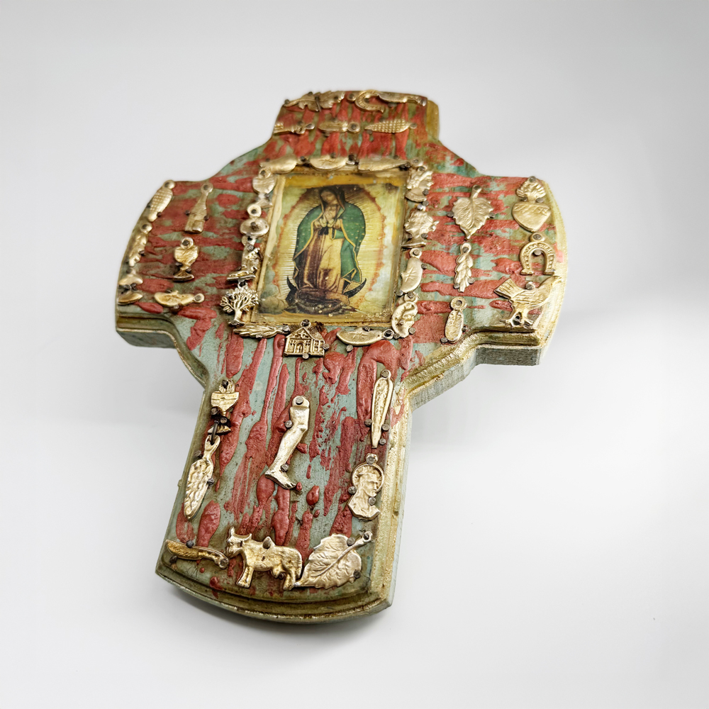 Milagros Devotional Wall Cross – Our Lady of Guadalupe