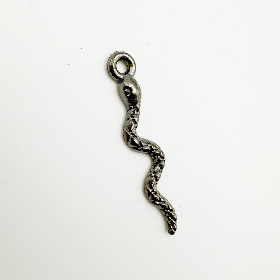 Snake Charm - Antique Silver