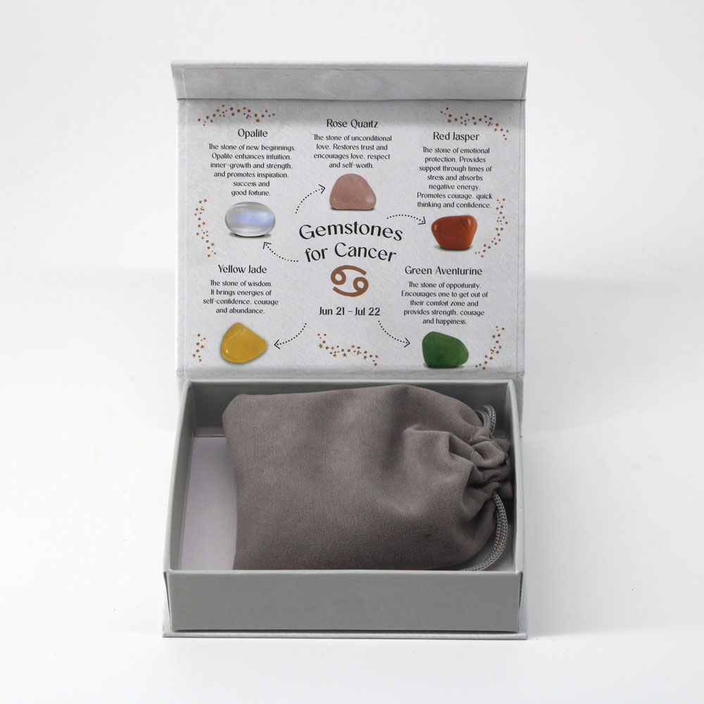 Cancer Crystal Tumblestone Set