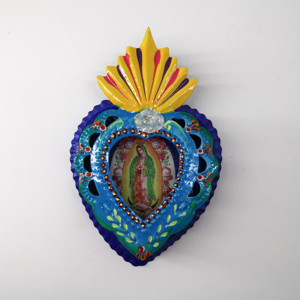 Guadalupe Votive Heart Case