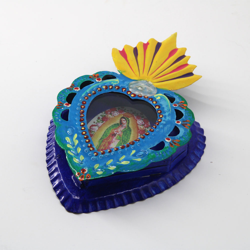 Guadalupe Votive Heart Case