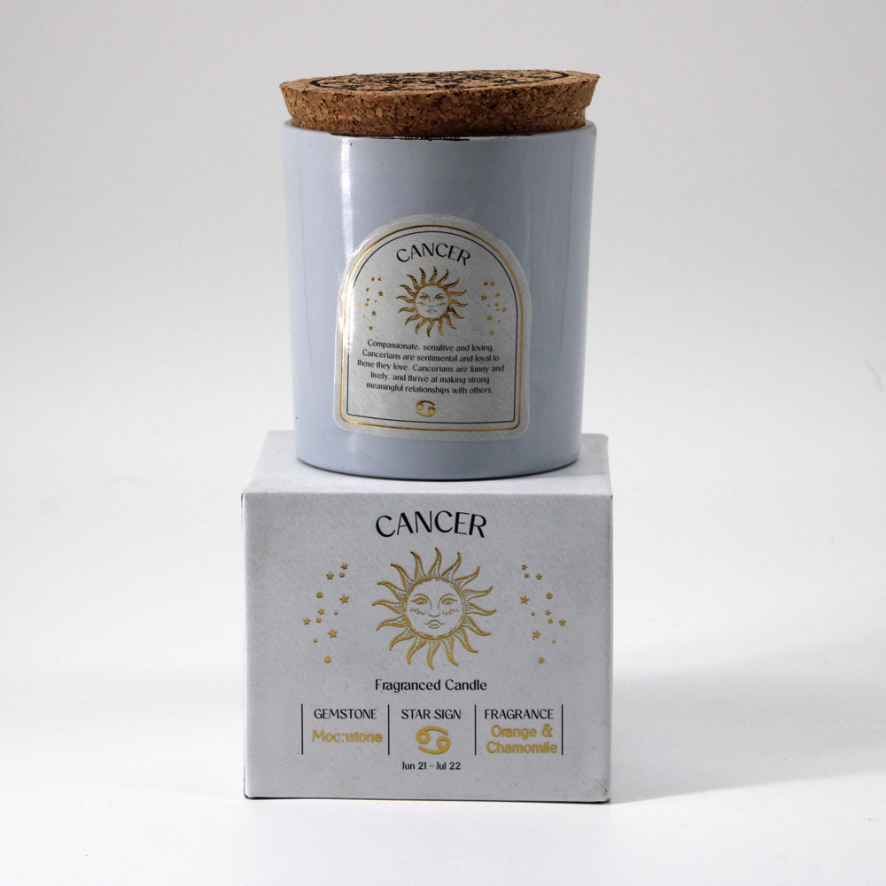 Cancer Crystal Zodiac Candle
