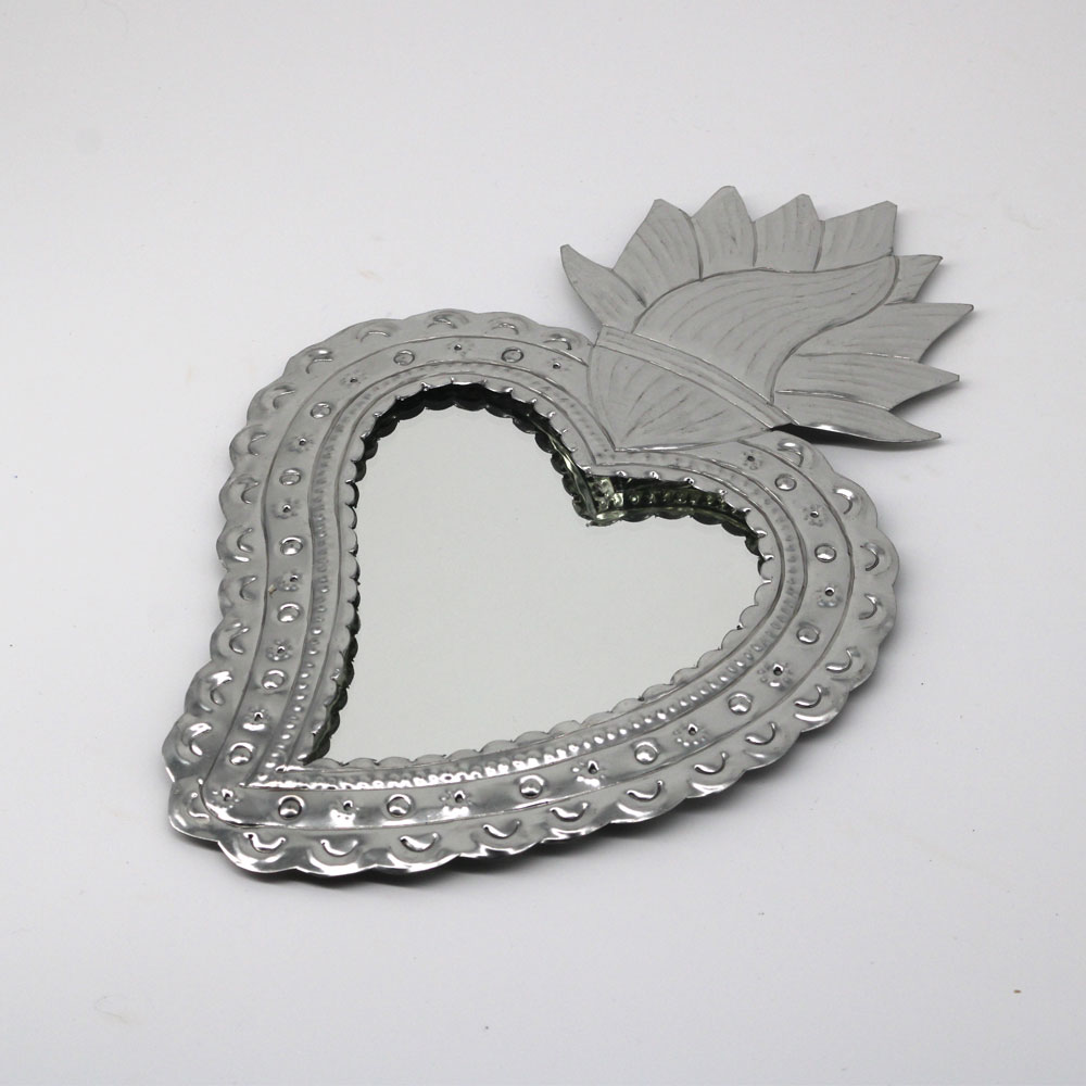 Heart-Shaped Mexican Mirror