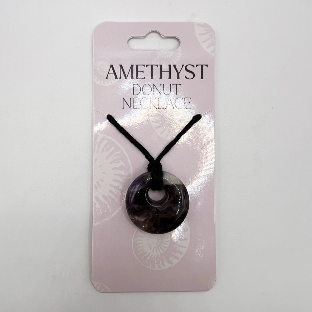 Amethyst Donut Necklace