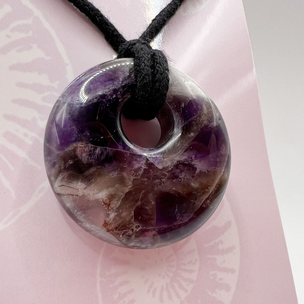 Amethyst Donut Necklace
