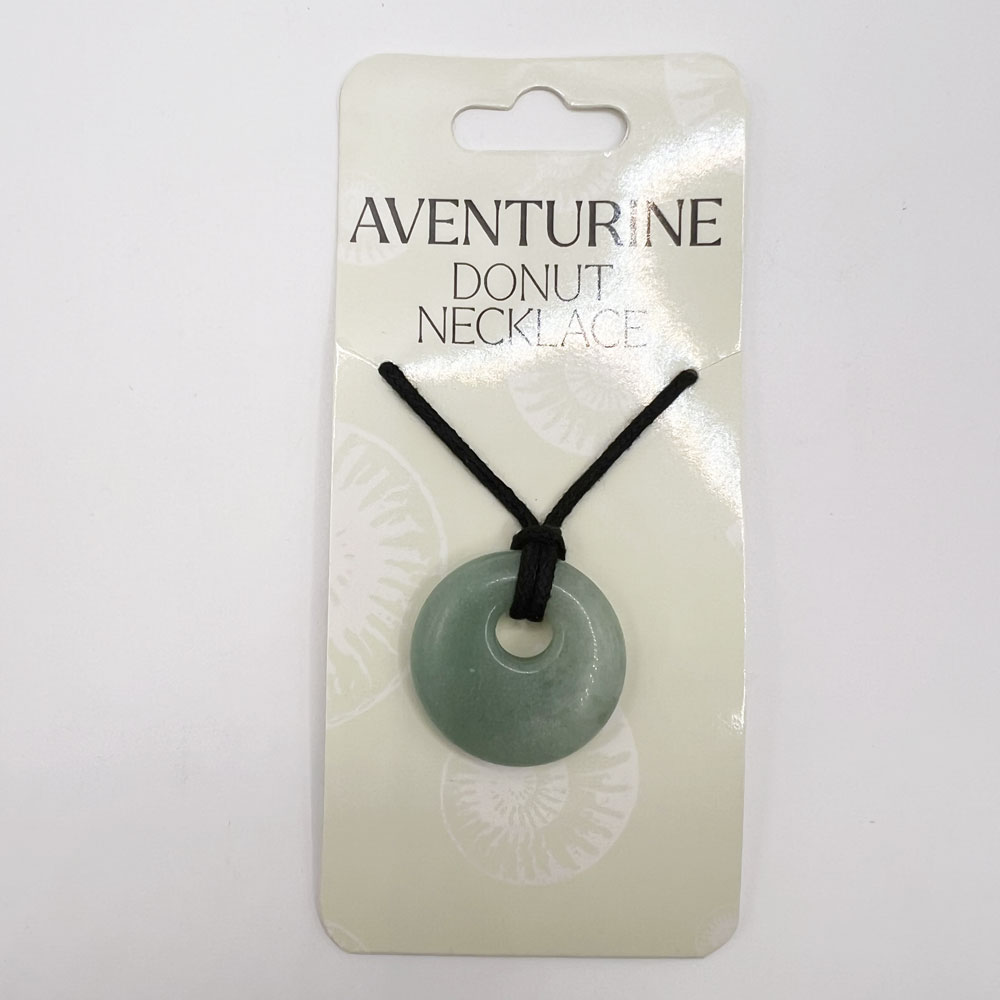 Aventurine Donut Necklace