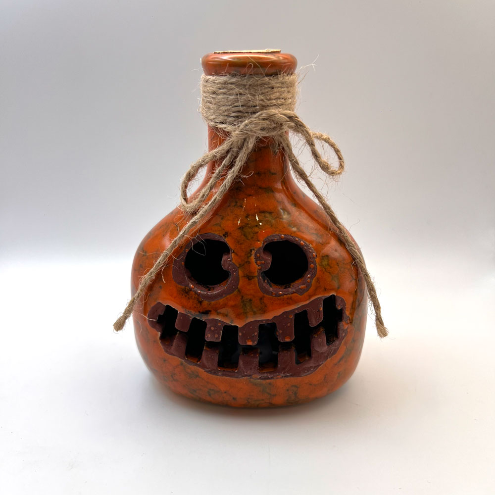 Grinning Spirit Bottle Lights - Orange
