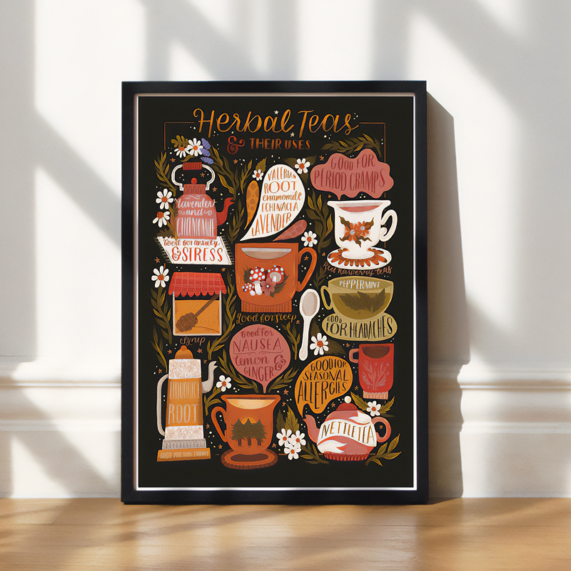 The Herbal Tea Art Print - A5