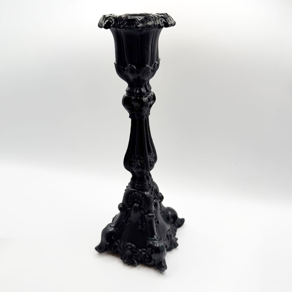 Noir Baroque Candlestick