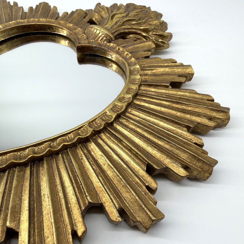 Small Gold Sacred Heart Wall Mirror