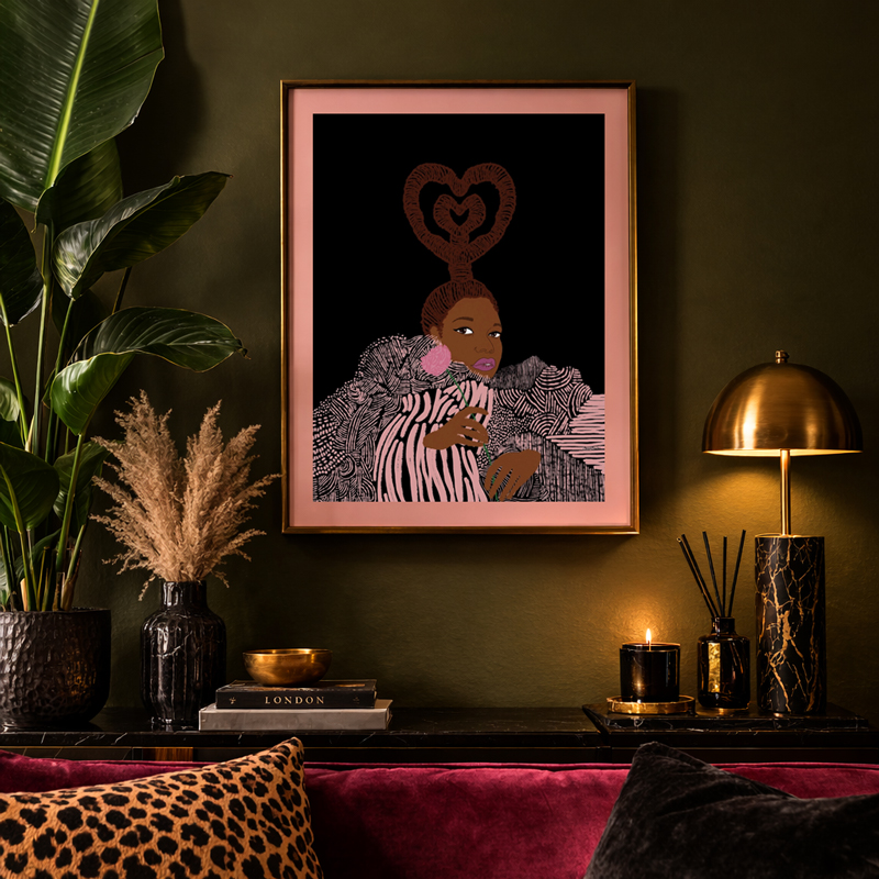 The Star Art Print - A4. Dorcas Creates - Black Artist