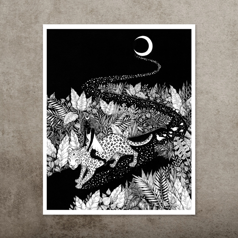 The Starlit Path Art Print - 8 x 10