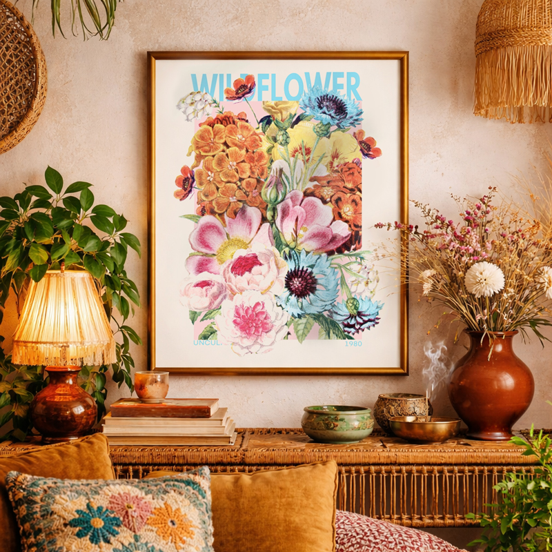 Wildflower Botanical Art Print - A3