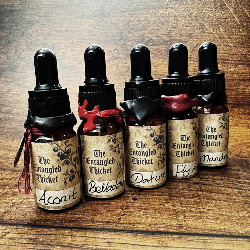 Belladonna, Fly Argaric, Aconite Oil