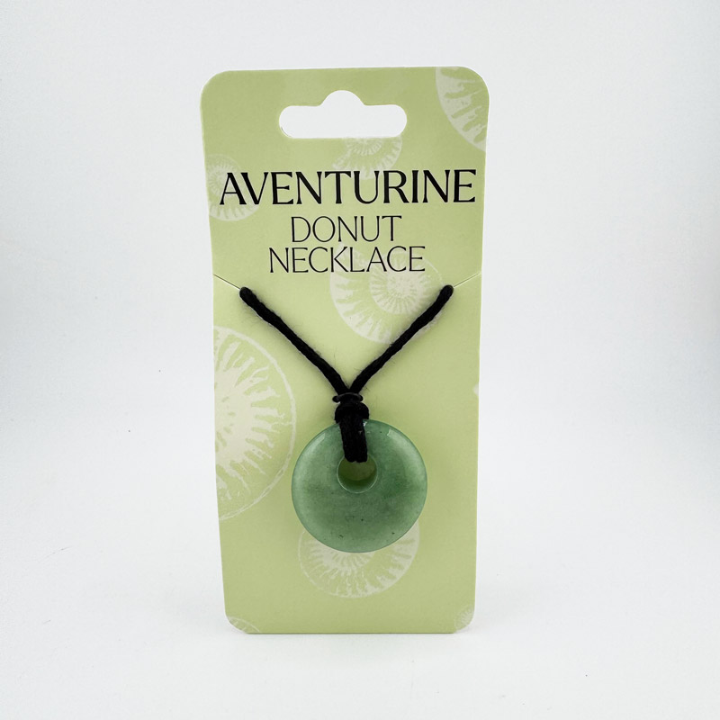 Aventurine Donut Necklace