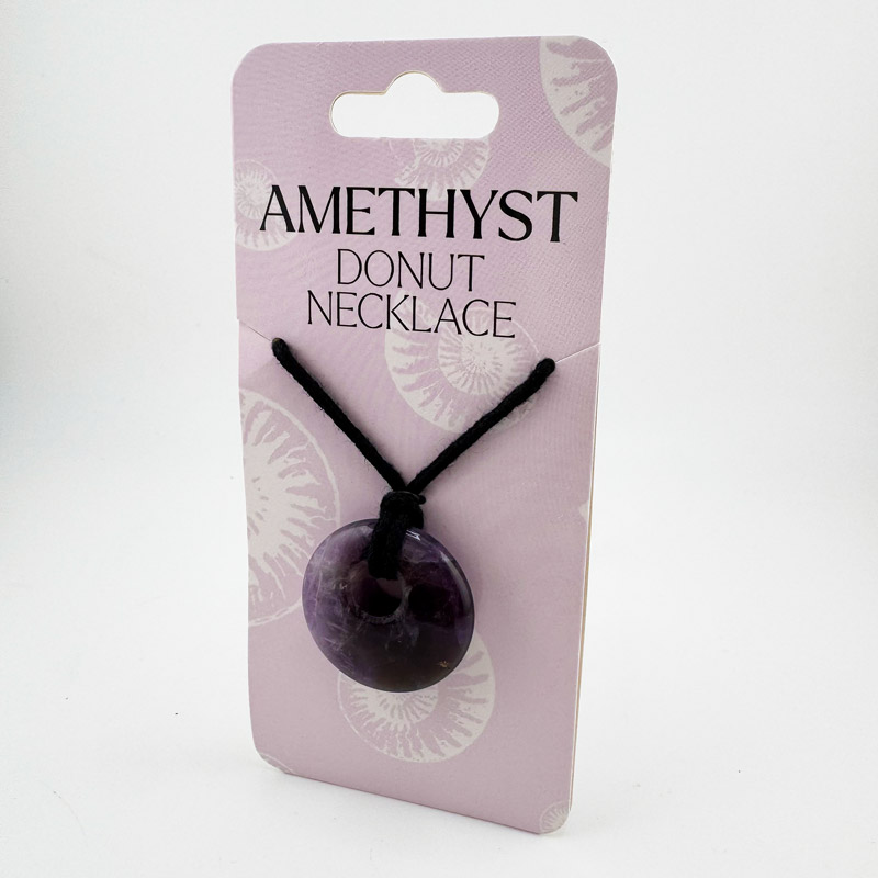 Amethyst Donut Necklace