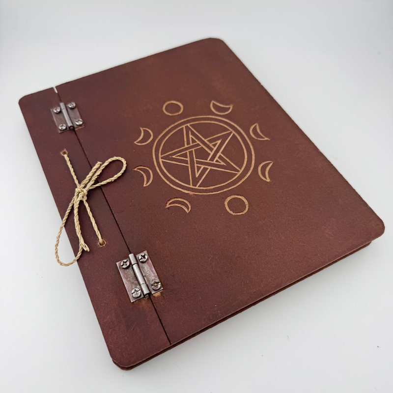 Blank Spell Book – Pentacle & Moon Phases